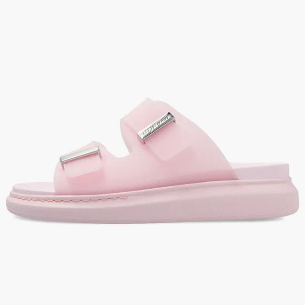 Alexander Mcqueen Hybrid Buckled Rubber Sandals Pink (women's)