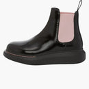 Alexander Mcqueen Hybrid Chelsea Boot Black Sugar Pink (women's)