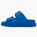 Alexander Mcqueen Hybrid Double Buckle Sandal Blue (women's)