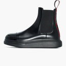 Alexander Mcqueen Hybrid Leather Chelsea Boot Black Red