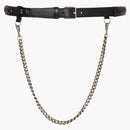 Alexander Mcqueen Inserted Chain Belt Black