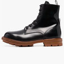 Alexander Mcqueen Leather Boots Black Brown