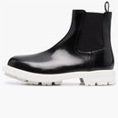 Alexander Mcqueen Leather Chelsea Boots Black White