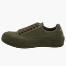 Alexander Mcqueen Leather Deck Plimsoll Khaki