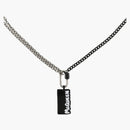 Alexander Mcqueen Logo Graffiti Necklace Black/white