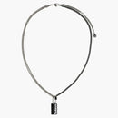 Alexander Mcqueen Logo Graffiti Necklace Black/white
