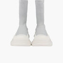 Alexander Mcqueen Logo Intarsia Chunky Sock Sneaker Grey White (women's)