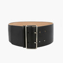 Alexander Mcqueen Military Wide Belt Black