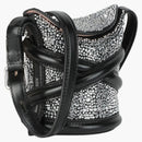 Alexander McQueen Mini Curve Crystal-Embellished Bucket Bag Silver