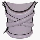 Alexander Mcqueen Mini Curve Leather Bucket Bag Lilac