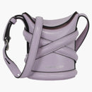Alexander Mcqueen Mini Curve Leather Bucket Bag Lilac