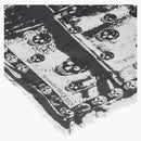 Alexander Mcqueen Misprint Skull Scarf Ivory/black