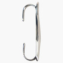 Alexander Mcqueen Molten Metal Top Bar Ear Cuff Silver