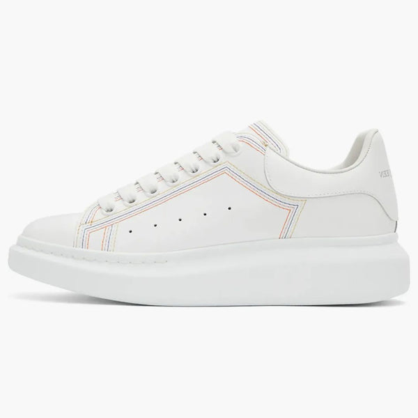 Alexander Mcqueen Oversized Embroidered White Multi