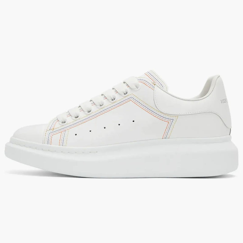 Alexander Mcqueen Oversized Embroidered White Multi