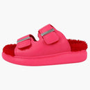 Alexander Mcqueen Oversized Hybrid Slides Pink Silver (women's)