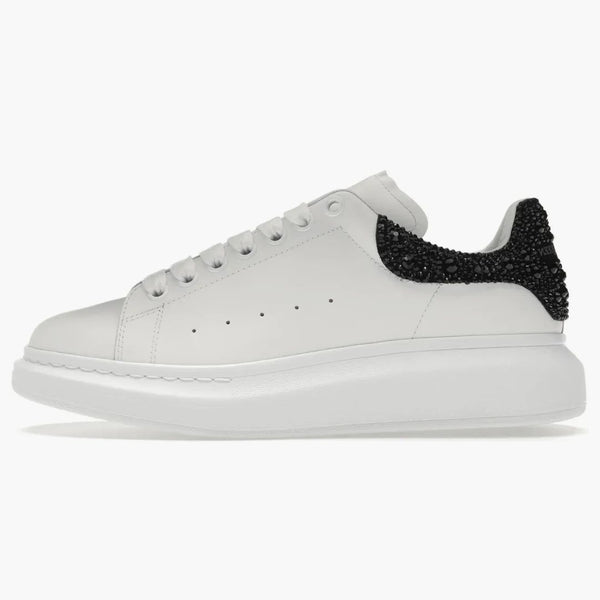 Alexander Mcqueen Oversized White Black Crystals