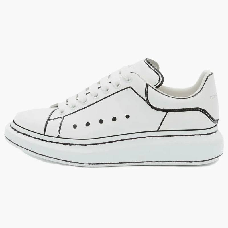 Alexander McQueen Oversized White Black Outline