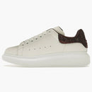 Alexander Mcqueen Oversized White Dark Burgundy Crystal (women's)