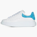 Alexander Mcqueen Oversized White Lapis Blue Suede