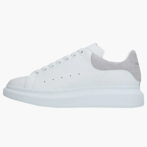 Alexander Mcqueen Oversized White Light Grey Croc