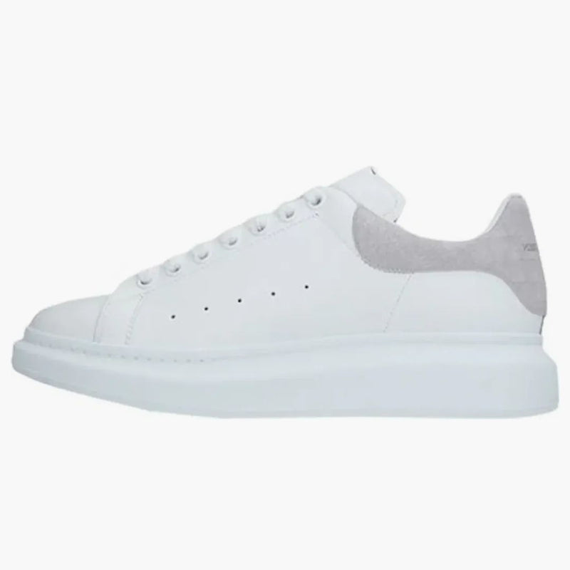 Alexander Mcqueen Oversized White Light Grey Croc