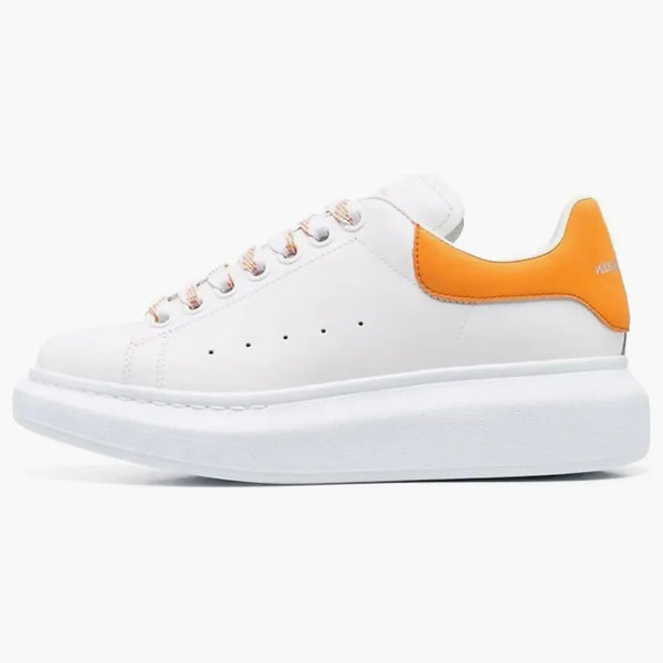 Alexander Mcqueen Oversized White Orange Laces (women's)
