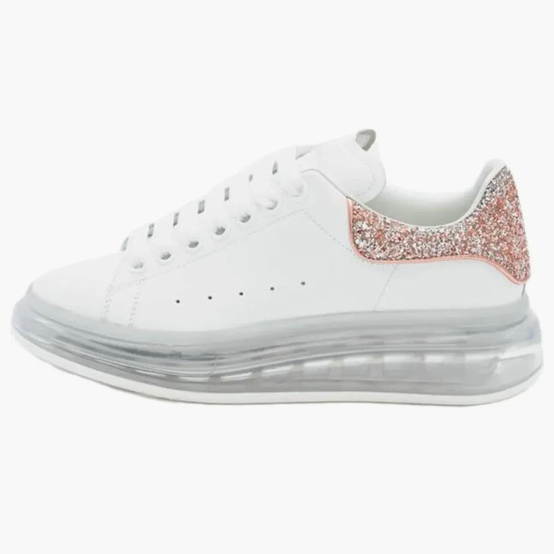 Alexander McQueen Oversized White Pink Glitter (Women's)