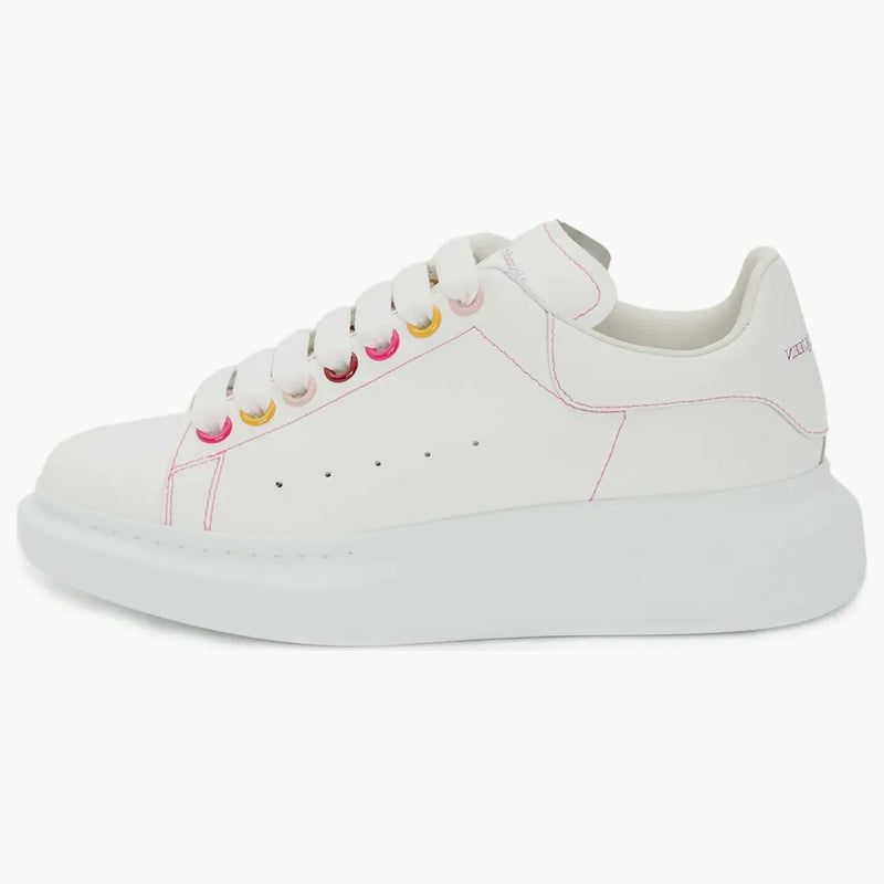 Alexander Mcqueen Oversized White Rainbow Eyelets (women's)