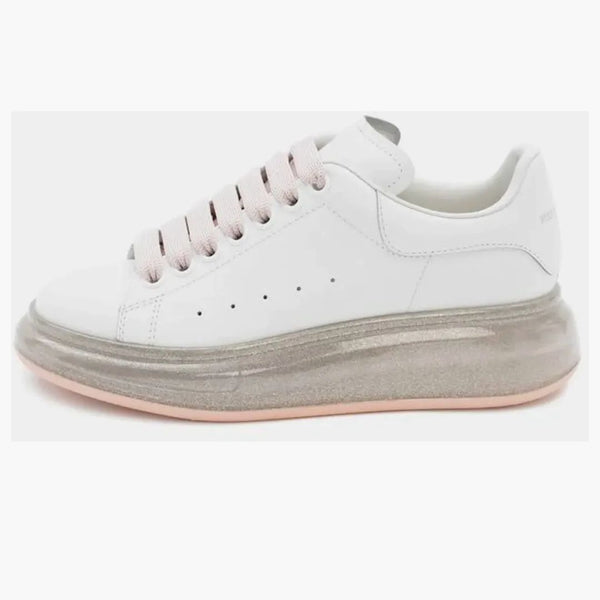 Alexander McQueen Oversized White Rose Gold Sole (Women's)