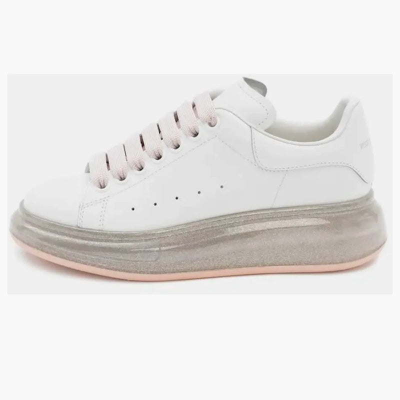 Alexander McQueen Oversized White Rose Gold Sole (Women's)