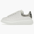 Alexander Mcqueen Oversized White Silver Croc
