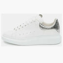 Alexander Mcqueen Oversized White Silver Croco
