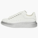 Alexander Mcqueen Oversized White Silver Glitter Sole (women's)