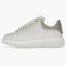 Alexander Mcqueen Oversized White Silver Glitter (women's)
