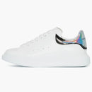 Alexander Mcqueen Oversized White White Iridescent Silver