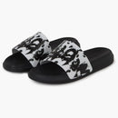 Alexander Mcqueen Pool Slide Graffiti Logo Paint Splatter White Black White