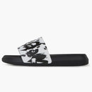 Alexander Mcqueen Pool Slide Graffiti Logo Paint Splatter White Black White