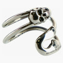Alexander Mcqueen Safety Pin Ring Silver