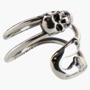 Alexander Mcqueen Safety Pin Ring Silver