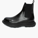 Alexander Mcqueen Shiny Toecap Tread Chelsea Boot Black