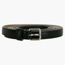 Alexander Mcqueen Skinny Double Belt Black
