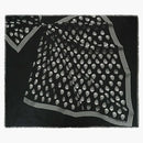 Alexander Mcqueen Skull Print Modal Scarf Black/ivory
