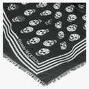 Alexander Mcqueen Skull Print Modal Scarf Black/ivory