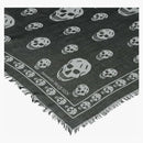 Alexander Mcqueen Skull Print Scarf Ash/grey/black