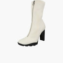 Alexander Mcqueen Slim Tread Boot White Black (women's)
