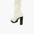 Alexander Mcqueen Slim Tread Boot White Black (women's)