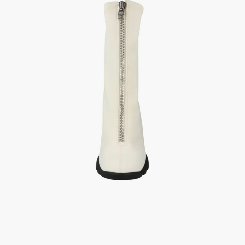 Alexander Mcqueen Slim Tread Boot White Black (women's)