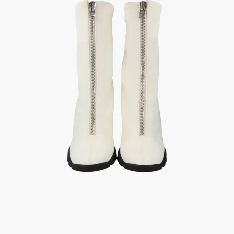 Alexander Mcqueen Slim Tread Boot White Black (women's)