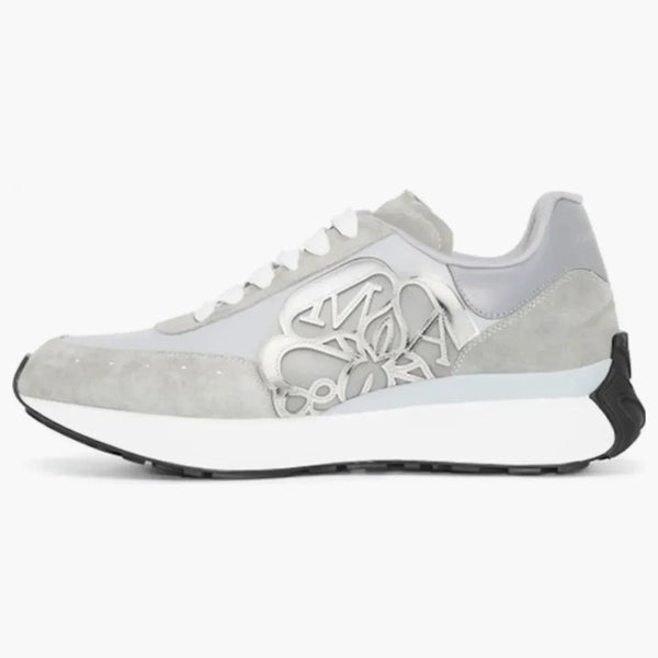Alexander Mcqueen Sprint Runner Grey Silver White